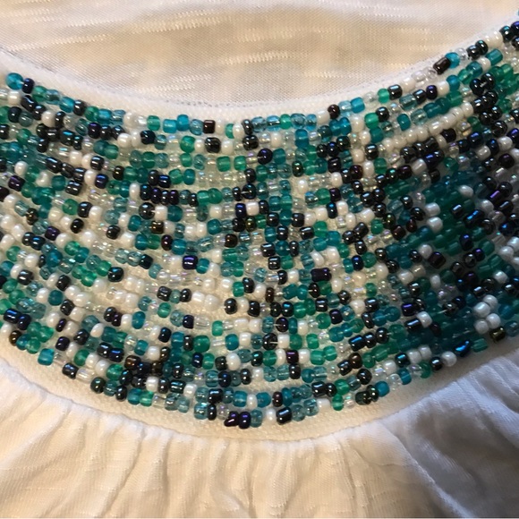 Apt 9 White Beaded Tank Top - M - Picture 3 of 3